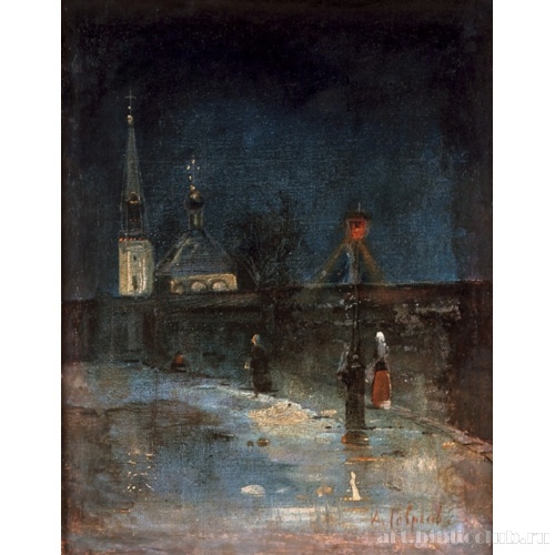 К заутрене. Морозная ночь