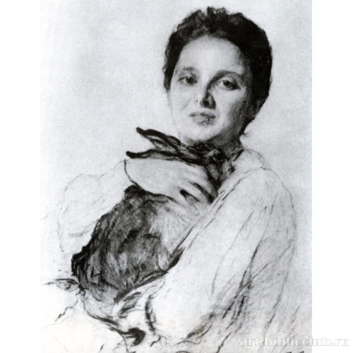 Портрет К.А. Обнинской с зайчиком