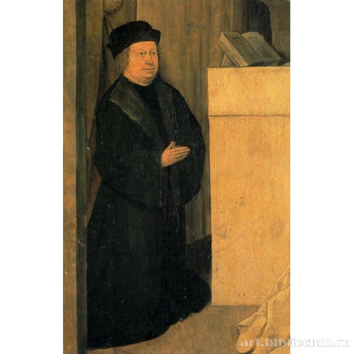 Поклонение волхвов. Триптих. Внешний вид створок. Фрагмент