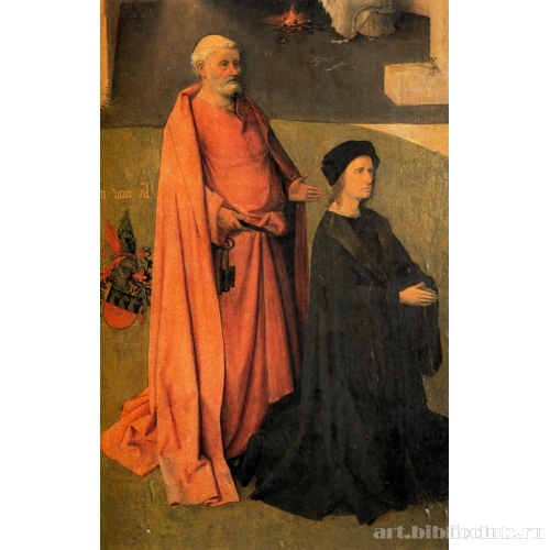 Поклонение волхвов. Триптих. Левая створка. Фрагмент