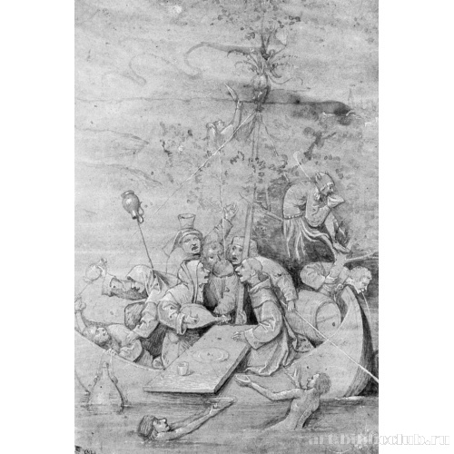 Рисунок для картины «Корабль дураков»