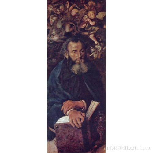 Дрезденский алтарь, левая боковая створка, св. Антоний