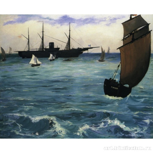 Рыбачье судно, идущее с попутным ветром («Кирсардж» в Булони)