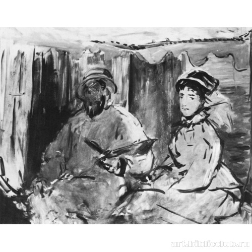 Клод Моне в своей мастерской