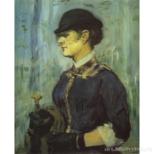 Молодая женщина в круглой шляпе