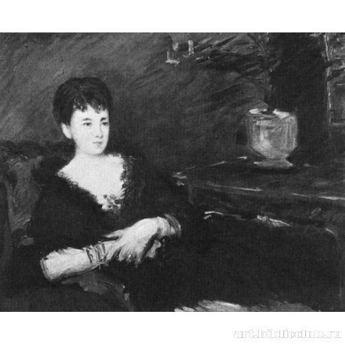 Сидящая Изабель Лемонье