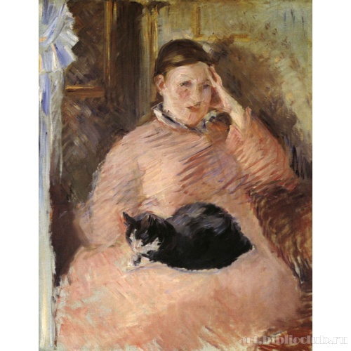 Женщина с кошкой (Портрет г-жи Мане)