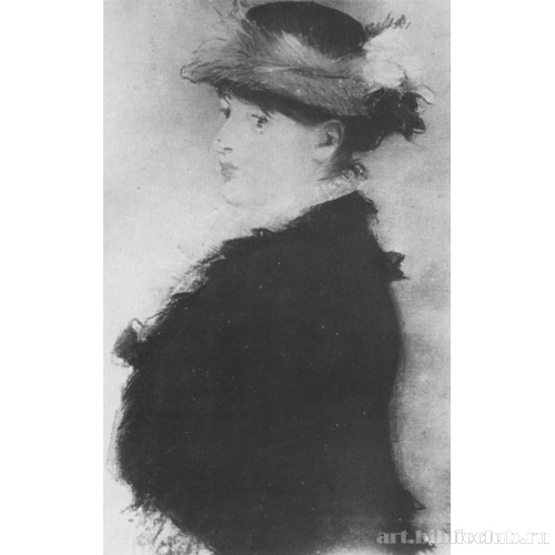 Мери Лоран в шляпе, украшенной цветами