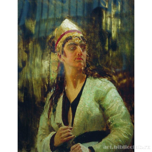 Женщина с кинжалом. Этюд для картины 