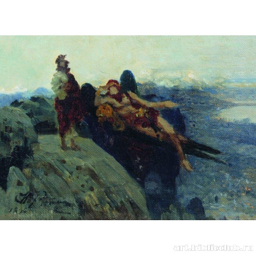 Искушение Христа. Эскиз к картине «Иди за мной, Сатано»