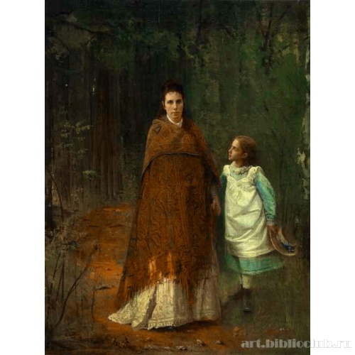 Портрет Софьи Николаевны и Софьи Ивановны Крамских, жены и дочери художника