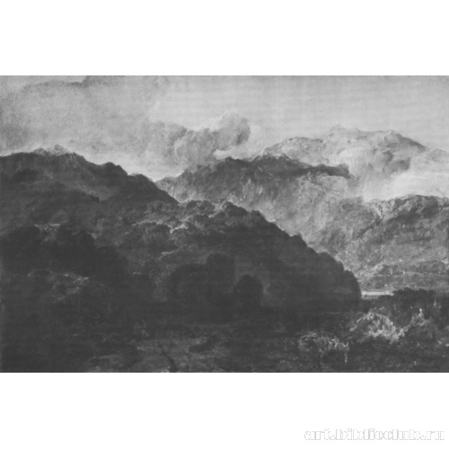 Гористая местность и озеро