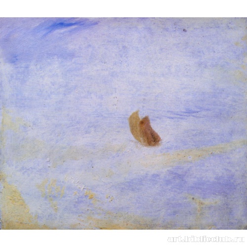 Парусная лодка на волнующемся море