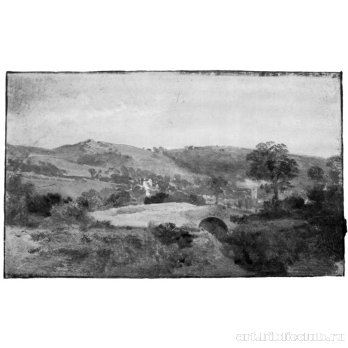 Плимптон (лицевая сторона); эскиз ландшафта (изнанка)