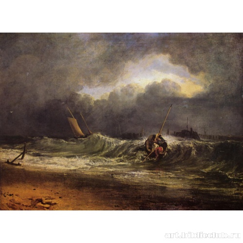 Рыбаки на защищенном от ветра берегу при порыве ветра