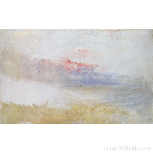 Утренняя заря над берегом