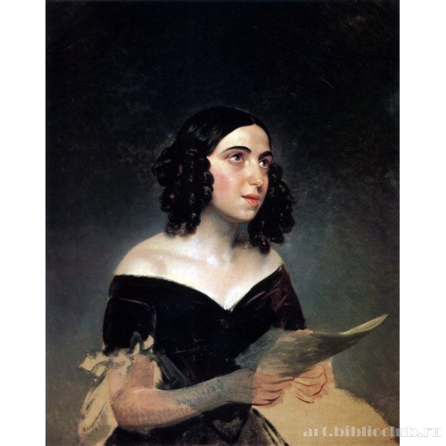 Портрет певицы А. Я. Петровой