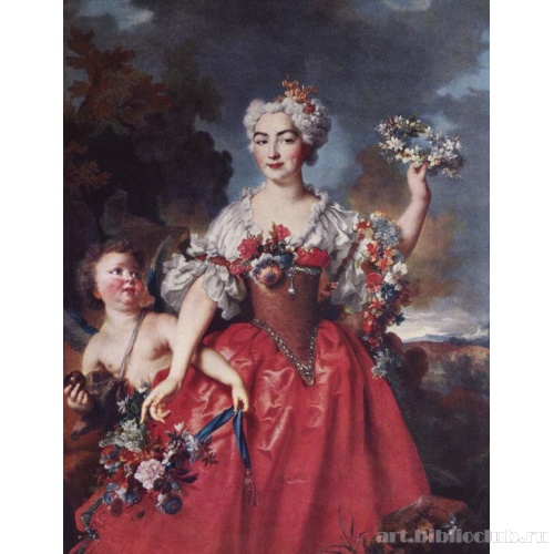 Портрет маркизы Гейдан в образе Флоры
