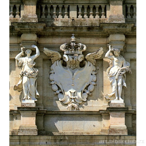 Ла Гранха де Сан Ильдефонсо. Дворец. Деталь садового фасада