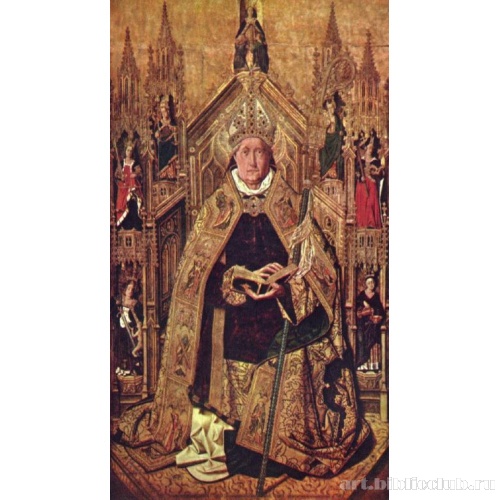 Св. Доминик на троне с семью главными добродетелями