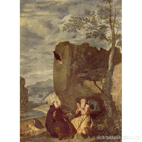 Св. Антоний, аббат и апостол Павел, отшельник