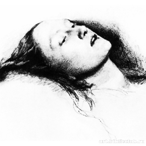 Эскиз головы Офелии (Элизабет Сиддал)