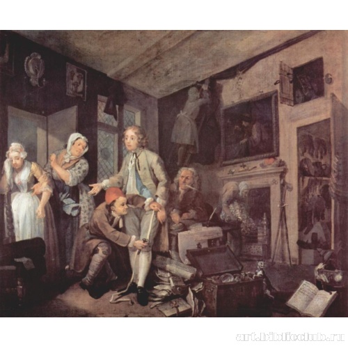 Цикл картин «Карьера расточителя» [01]. Получение наследства