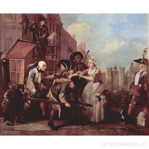 Цикл картин «Карьера расточителя» [07]. Арест за воровство