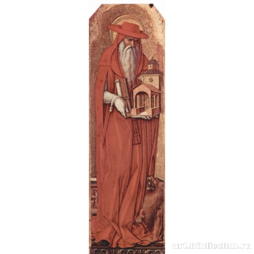 Алтарь св. Петра Мученика, полиптих, левая внутренняя створка, св. Иероним