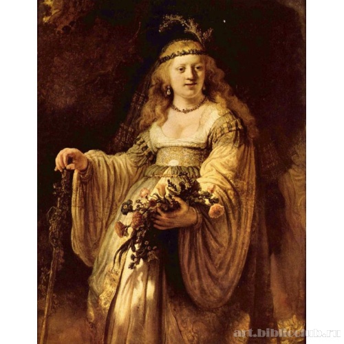 Портрет Саскии в образе Флоры