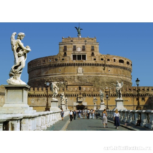 Замок Сант Анджело. Вид с Моста св. Ангела