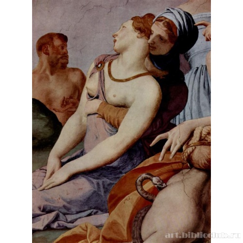 Поклонение кресту с бронзовой змеей. Деталь