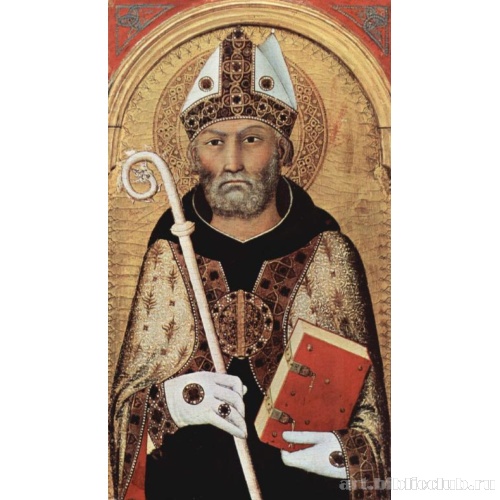 Алтарный образ из Кембриджа. Фрагмент. св. Августин