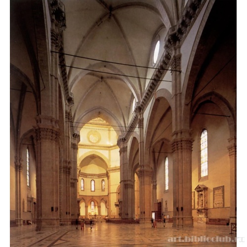 Санта Мария дель Фьоре ( Кафедральный Собор Флоренции). Центральный неф