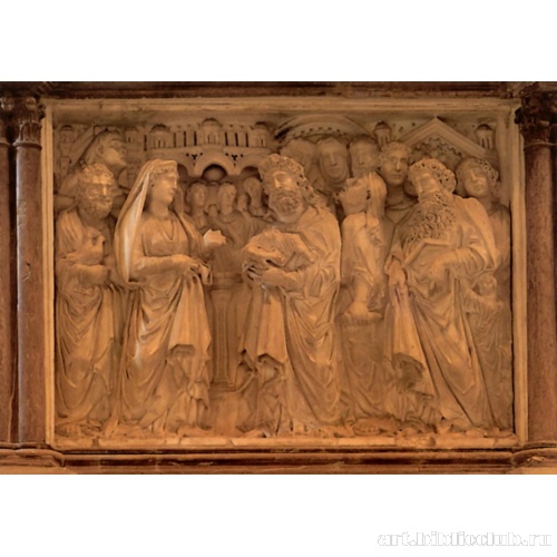 Введение во храм. Рельеф Кафедры Баптистерия в Пизе