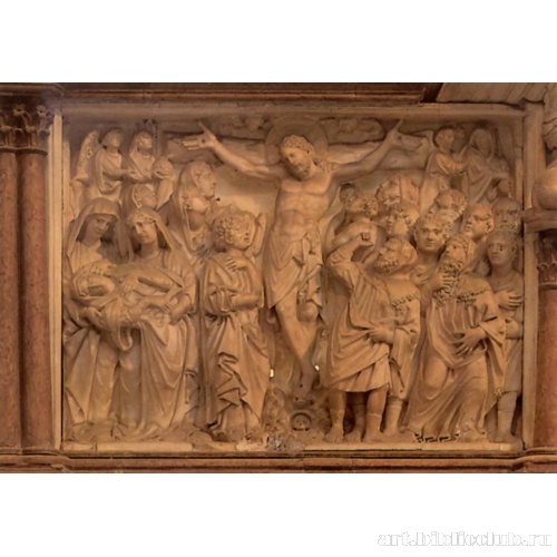 Распятие. Рельеф Кафедры Баптистерия в Пизе