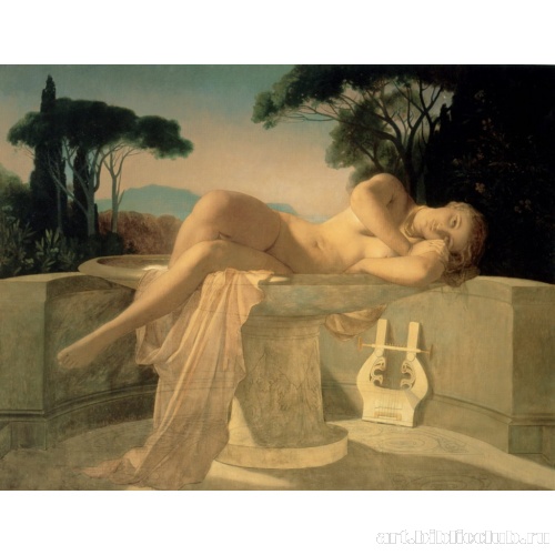 Девушка в фонтане