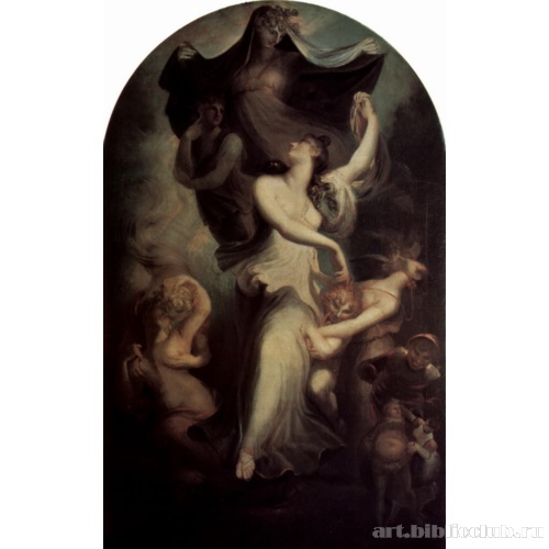 Евфросиния перед Фантазией и Умеренностью