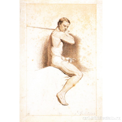 Этюд обнаженного в седле