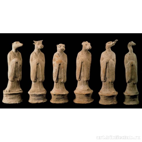 Группа из шести животных зодиакального цикла