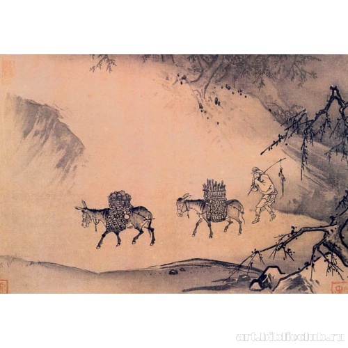 Путешествие через горный перевал ранним зимним утром