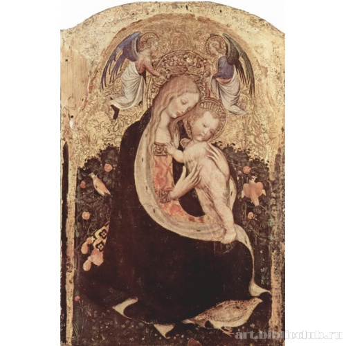 Мадонна с перепелом. Мадонна с двумя ангелами и перепелом