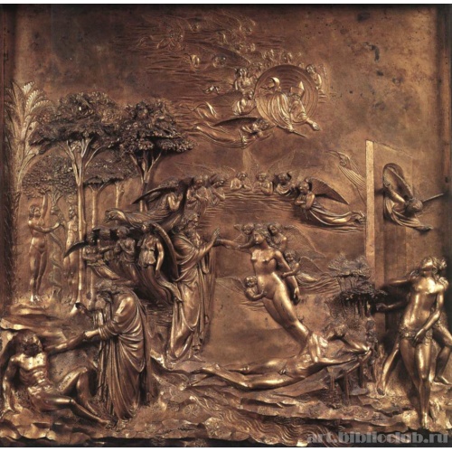 Сотворение Евы. Бронзовый рельеф флорентийского Баптистерия