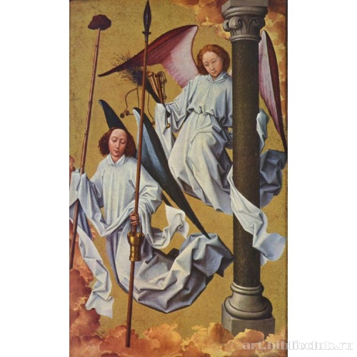 Алтарь Страшного суда Боне: ангелы