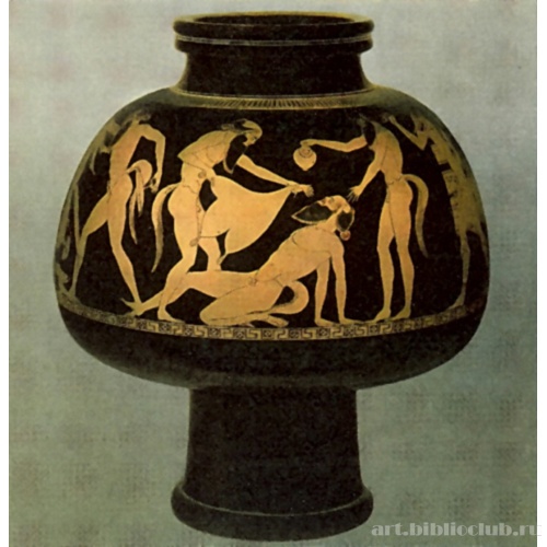 Псиктер с изображением силенов