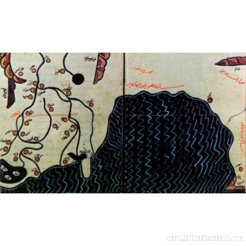 Карта дельты Нила из атласа Идриси