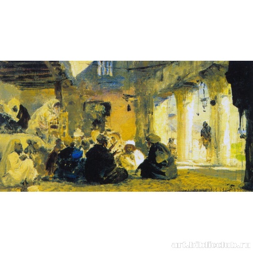 Среди учителей. Эскиз