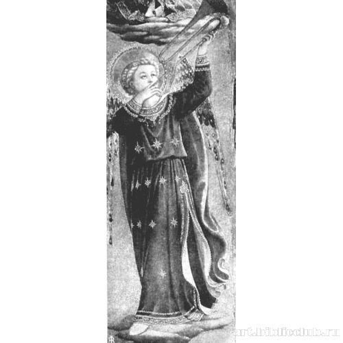 Трубящий ангел. Фрагмент картины «Мадонна на троне»