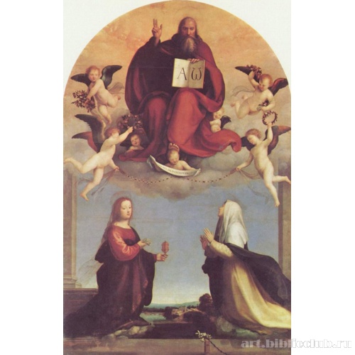 Бог-Отец со св. Марией Магдалиной и св. Екатериной Сиенской