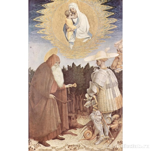 Явление Мадонны св. Георгию и св. Антонию аббату